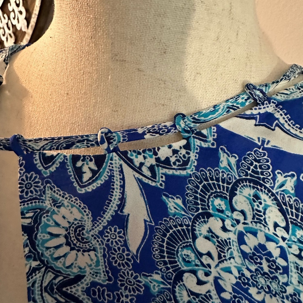 PARKER Silk Paisley Boho Printed Dress - Picture 3 of 9